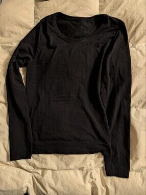Black Long-Sleeve Women's Top